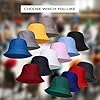 Molten Creek® Plain Cotton Bucket Hats, Lightweight and Comfortable, One Size Fits All, Versatile, Summer Protection and Beach Hats for Men and Women (Cotton, Black) #2