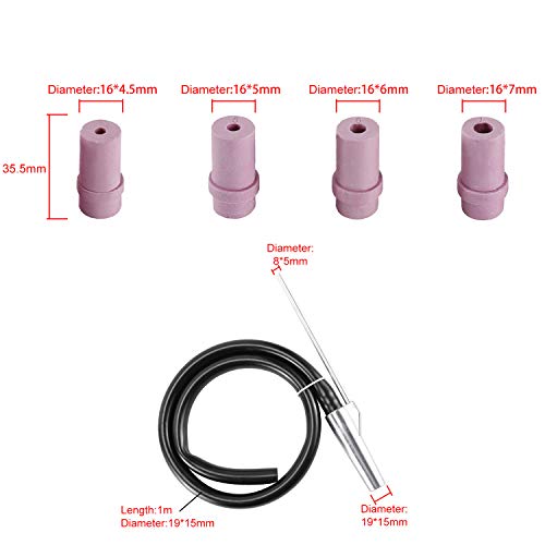 Yaekoo Sandblaster Kit Air Siphon Feed Gun Nozzle Rust Remove Abrasive With 4Pcs Ceramic Nozzle Tips For Sandblast Cabinets #TOP3