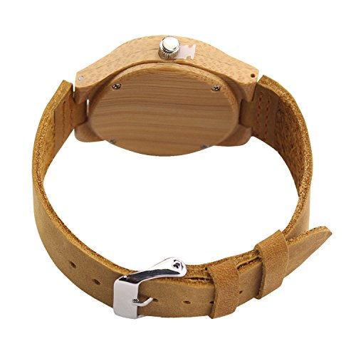 Orologio in legno naturale legno di quarzo