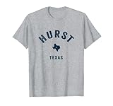 Photo Gallery hurst texas tx - stampa vintage anni 70, motivo sportivo, colore: blu navy maglietta Photo Gallery hurst texas tx - stampa vintage anni 70, motivo sportivo, colore: blu navy maglietta