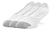Galiva Men's Cotton Lightweight No Show Liner Socks - 3 Pairs, Medium, White