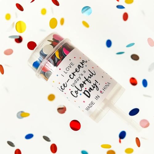 Image of Wanna Party Mini Pocket Confetti Push Pop Containers Sprinkle Paper Poppers for Graduation, Wedding, Baby Shower, Christmas, New Year, Birthday, Fiesta Favors Supplies (Multicolor)