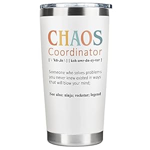 Gifts for Women – Boss Lady Gifts for Women, Chaos Coordinator Gifts – Thank You Gifts for Women, Coworker, Manager, Teacher – Birthday, Administrative Professional Day, Boss Day Gifts – 20 Oz Tumbler