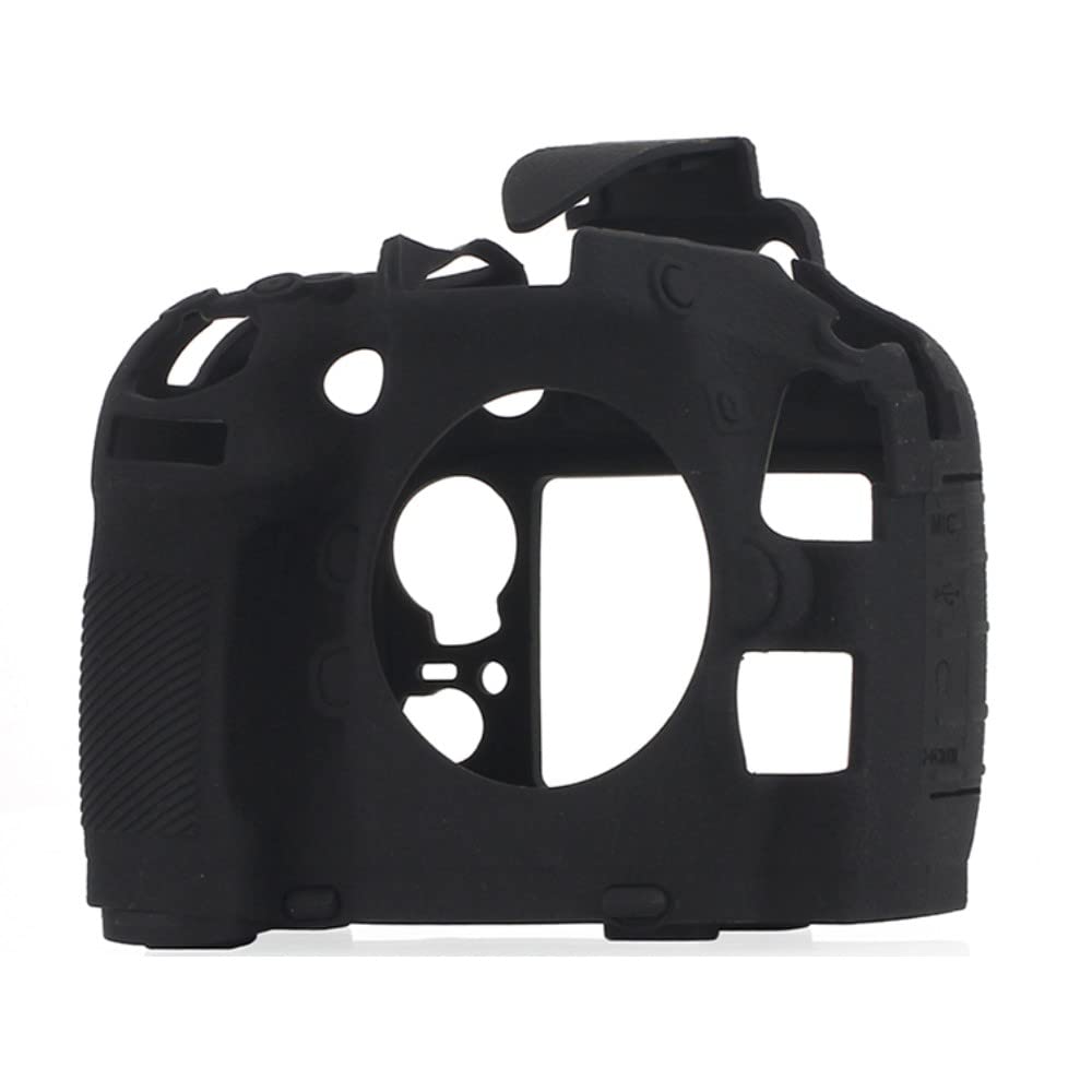 Custodia per fotocamera Borsa in silicone morbido nero antiscivolo Texture Armatura Skin Body Cover Protector per Nikon D800 fotocamera digitale