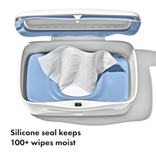 Image of OXO Tot Perfect Pull Wipes Dispenser, Baby Wipe Holder - Dusk