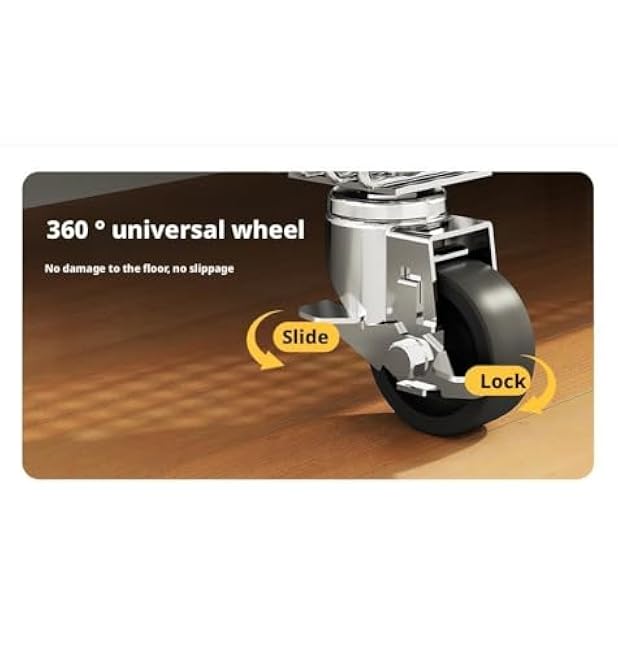 Kitchen Storage Rolling Cart Wheels Utility Basket Pantry Rack for Fruit Vegetable(90.3cm)-rl3mxKjQ