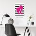 Brooke & Vine Pink Doll Girl Room Decor (UNFRAMED 12 x 16) Hot Pink Princess Aesthetic Decorations Girls Room Wall Art Prints Teen Tween Bedroom Dorm Desk - Black & White Stripes
