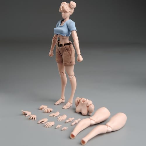 Figurine d'action féminine 1/12 super flexible pour dessiner les poses anatomiques complexes