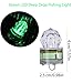fulandci 10 Pack LED Deep Drop Fishing Lights Green LED Fishing Light Waterproof Underwater Attractants Diamond Lure Light Water Activate Flashing Green Night Lights for Tuna Swordfish