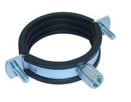 200 X abrazadera de tubo con base de goma, 1", rosca M8/M10