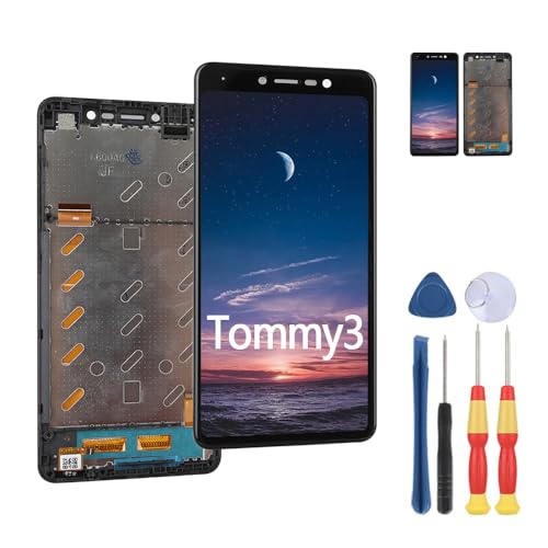 MinTroSD Écran tactile LCD pour Wiko Tommy 3 avec outils de remplacement (avec cadre noir)
