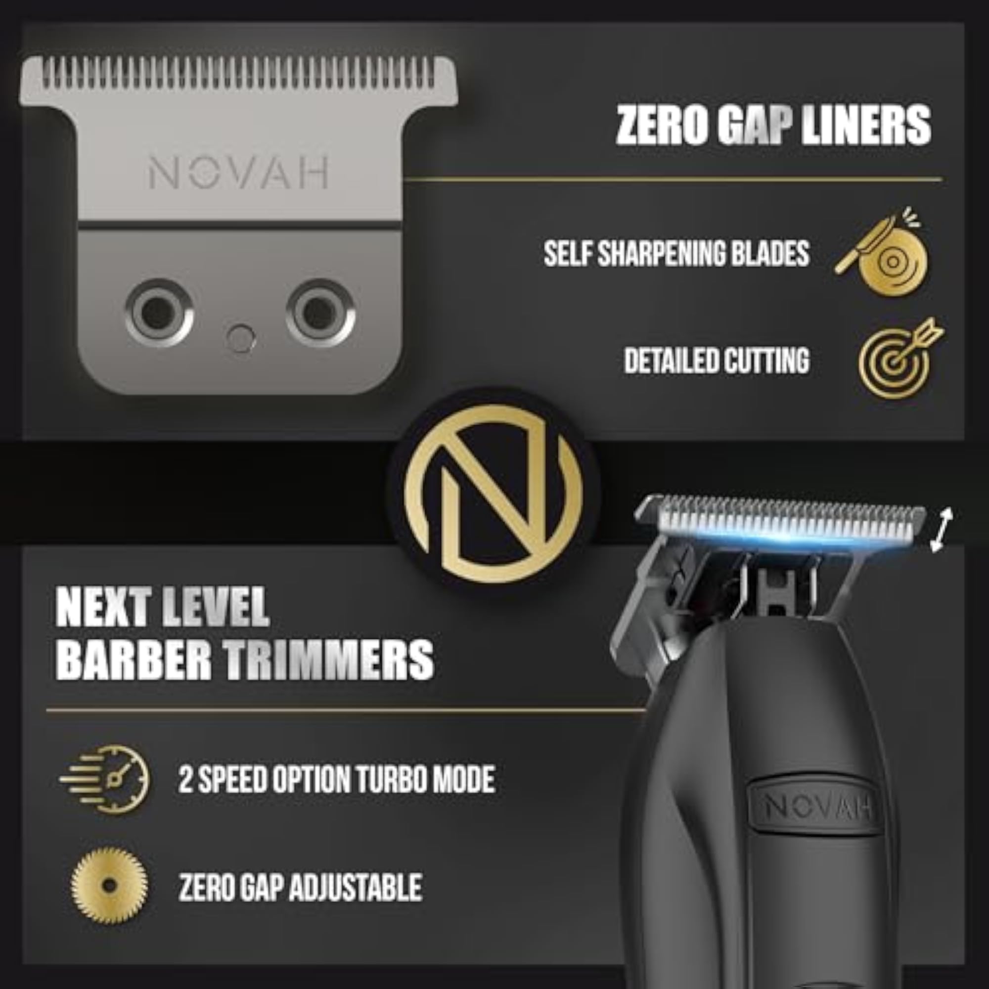 Professional Hair Clippers for Men, Cordless Trimmer Set