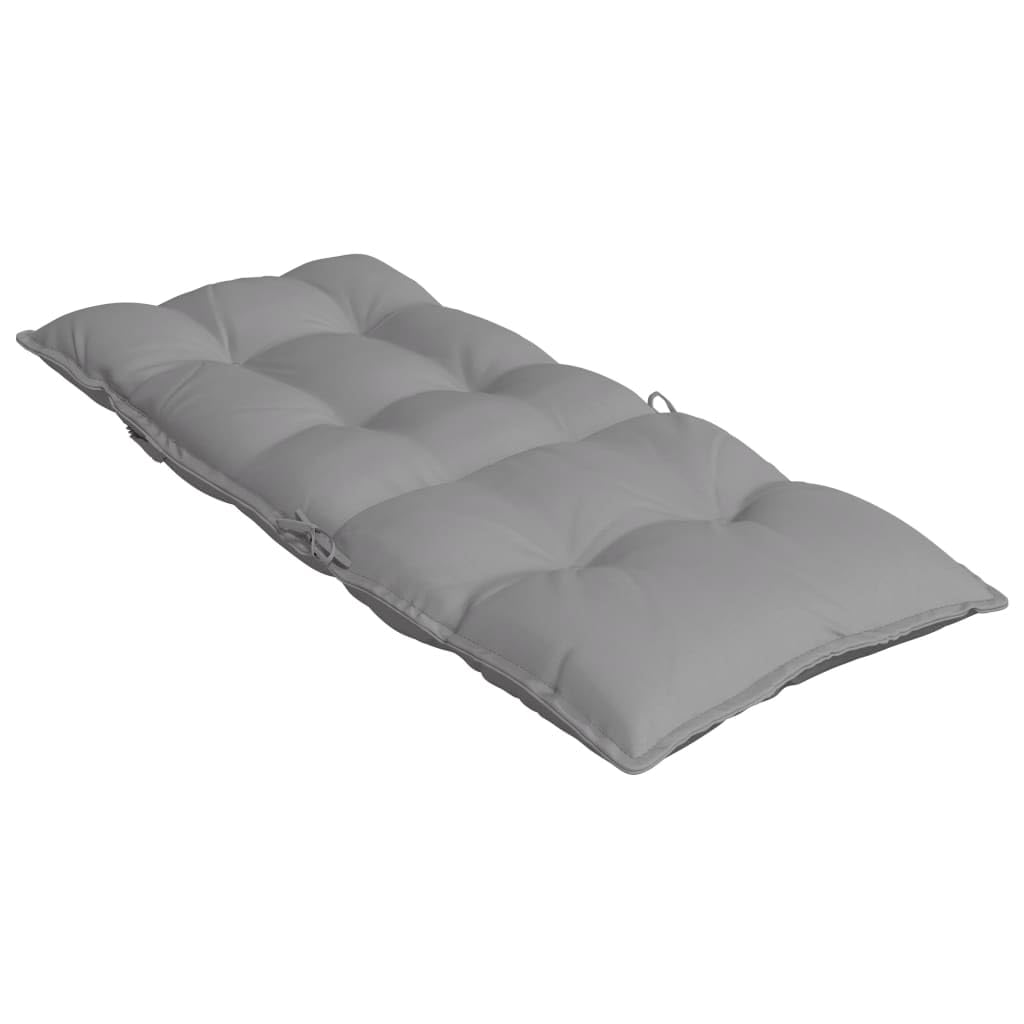 2 cuscini per sedia con schienale alto, in tessuto Oxford, 120 x 50 x 7 cm, impermeabili, antiscivolo, con lacci ed elastici, per sedia da giardino, sala da pranzo, ufficio, balcone, terrazza