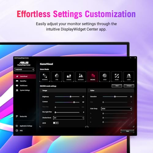 Image of ASUS ROG Strix 27 inch QHD Gaming Monitor, Fast IPS, LCD Panel, 180Hz, 1ms, 97% DCI-P3, HDR, NVIDIA G-Sync, USB-C, AI-Powered Shadow Boost, Anti-Glare M, Adjustable Stand(Phone Holder+Tripod Socket)