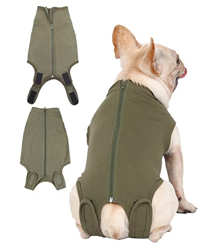 Image of Dog Surgery Recovery Suit - After Spay, Abdominal Wounds Post Surgical Recovery, Anti Licking Breathable Dog Onesies for Small, Medium & Large Pet, Alternative Bandages Cone E-Collar