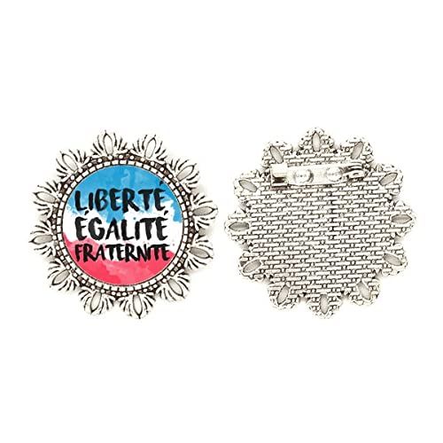 Broche de plata Liberte Fraternita medium el regalo ideal con significado
