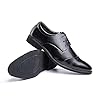 Hitmars Derby Shoes for Men Business Oxford Shoes Brogue Patent Leather Mens Dress Shoes Lace-Ups Formal Slip-On 3 Black UK 12 #2