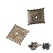 Elegant Vintage Door Nails, 100pc Vintage Upholster Nails Bronze Metal Tag Furniture Sofa Shoe Door Decorative Tack Stud Antique Upholstery Decorative Tacks Nails Pins Assortment Kit(21 * 21mm)