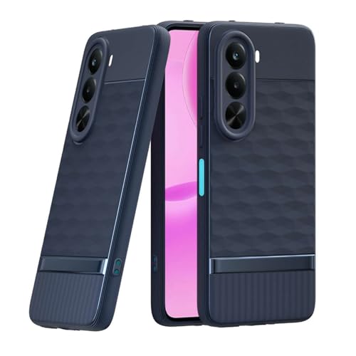 Image of Shockproof Case Compatible with Realme P4x 5G | Full Camera Protection | TPU Flexible Back Cover for Realme P4x 5G (Steel Blue)