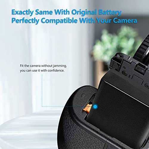 OYOMBA 2-Pack EN-EL25 Batterie Rechargeables Compatibles avec Nikon Z50, Z 50, et Chargeur Double USB pour Batterie Nikon EN-EL25a/4241,Nikon Z FC Mirrorless, Caméras Série Z - Image 5
