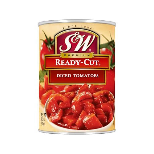 S&W Ready-Cut Diced Canned Tomatoes, 14.5 Ounce