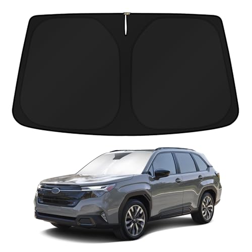 KUST Windshield Sun Shade for 2025 2026 Subaru Forester Accessories Custom Fit Full Covered Sunshade Block UV Rays Keep Your Car Cooler