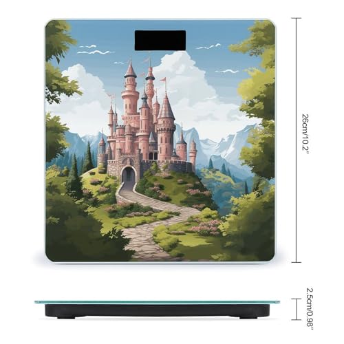 Báscula digital de baño con vidrio templado 26x26 cm miniatura 2