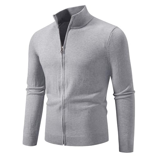 Veste en tricot isolante et pull décontracté zippé en coton