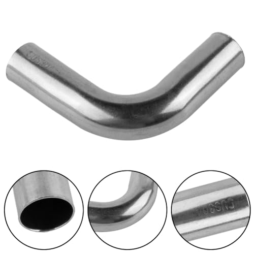 Edelstahl Abgasrohr Winkelverbinder, Standheizung Abgasrohr Zubehör, Edelstahl-Winkelrohr, 90-Grad-Bogen für Rohrherstellung (32 mm)