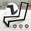 MayRecords Vinyl Record Holder Display Stand - Z-Shape Black Metal Vinyl Stand, Holds Up to 30 Albums, Dual Installation Methods, Multi-Purpose Storage for CDs/Books/Folders #5