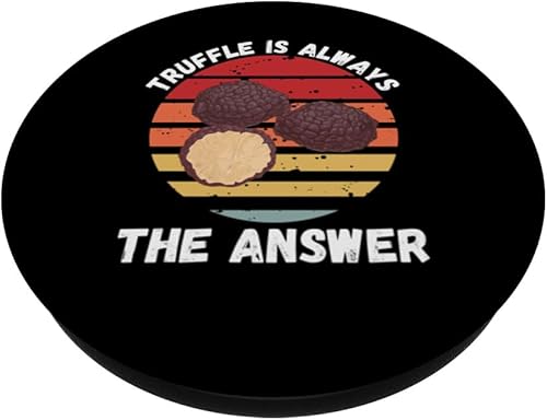 Miniatura 2 de Vintage Truffle Is Always The Answer Retro Food Lover PopSockets Standard PopGrip
