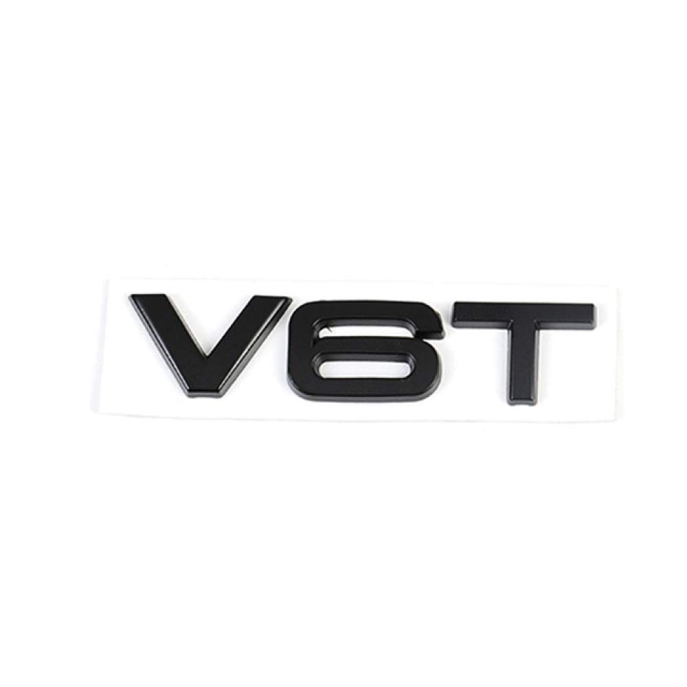 Car Sticker 3D V6T V8T V6 Logo Metal Emblem Badge Decals Displacement Stickers,For Audi S3 S4 S5 S6 S7 S8 A4 A5 A6 A7 Q3 Q5 Q7