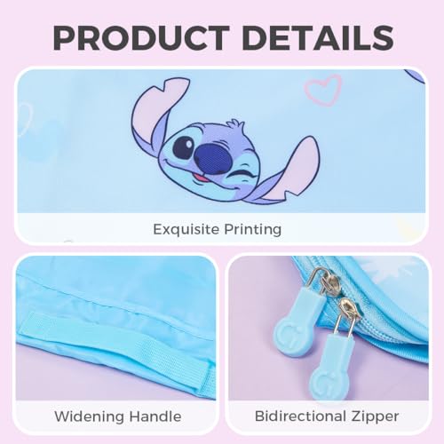MINISO Disney Stitch Compression Packing Cubes for Travel, 2 Pack Lightweight Suitcase Organizer Bags Set Carry On Luggage, Waterproof Space Saver Storage Bags for Organizing Clothes Travel Essentials - Image 7