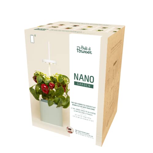 Prêt à Pousser Nano Garden, système de culture hydroponique, jardin d'intérieur intelligent, 1 x dosette à pois incluse, vert céladon Cover