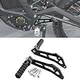 URLWALL 1 Pair of Rear Foot Pegs Pedal Bracket for Surron Light Bee X and S Segway X160 X260,CNC Aluminum Alloy Anti-Skid Anti-rust Foldable Foot Rests Pedal & Mount Surron Parts /