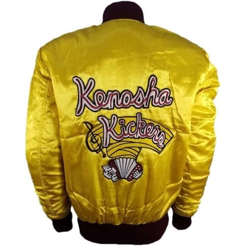 TJF Kenosha Kickere Home Alone Yellow Golden Satin Jacket