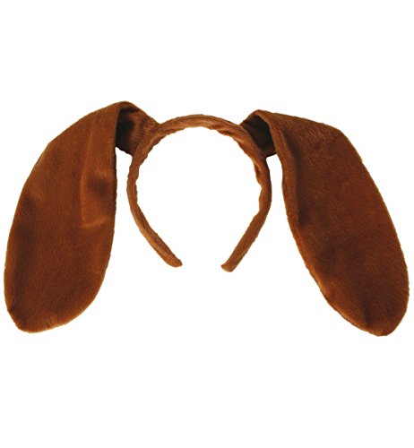 Haarreif "Hundeohren", Haarreif mit braunen Schlappohren, für Karneval/Fasching Cover