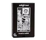 Midnight Rider Tarot Deck and Guide Booklet, Full Deck, 78 Cards, for Divination and Psychic Readings Black