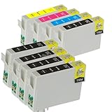 Compatible Ink Cartridge T0731 73 73N Replacement for CX Series Printers Including CX5500 CX5505 CX5600 CX5900 CX6900F CX7300 CX9300F C79 C90 C92 Models(1 Set ADD 4 Black)