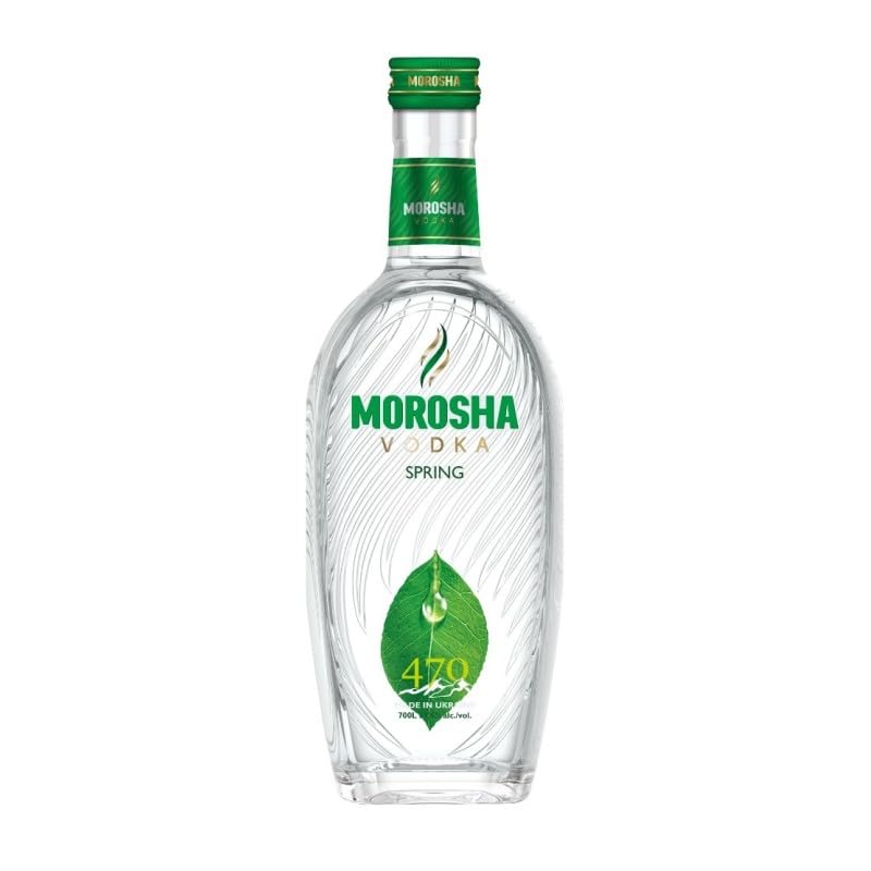 Vodka Morosha Spring 37.5% Vol – Vodka suave y fresco, ideal para cócteles y consumo puro, con sabor limpio para paladares exigentes