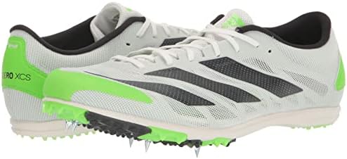 adidas Unisex Adizero XCS Track and Field Shoe, White/Night Metallic/Solar Green, 10.5 US Women | Image 6