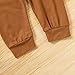 Sinhoon Baby Brother Matching Outfits Toddler Boy Big Bro Letter Top Long Pants Fall Winter Clothes(Big Bro Brown,3-4T)