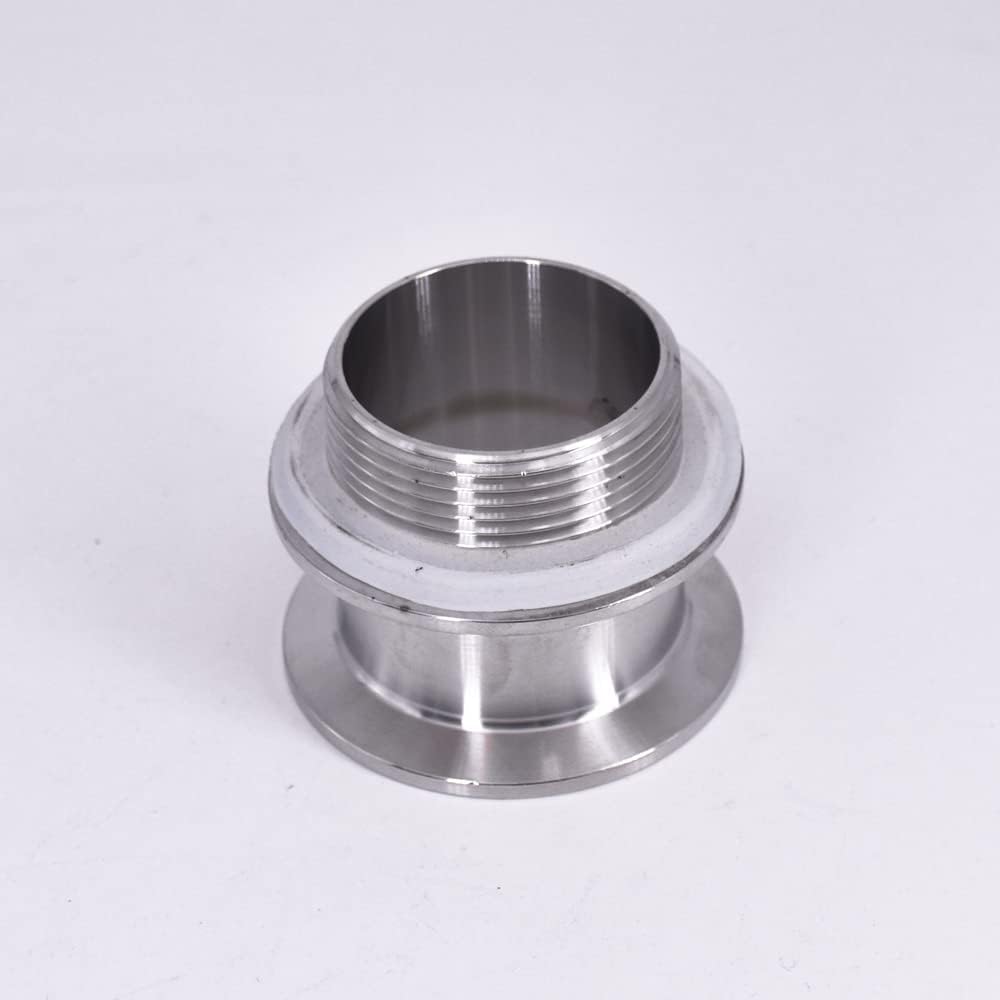 WVAIUPIX ダブルフェルール 1.5インチ 2インチ トライクランプ x 1-1/4インチ 1-1/2インチ オスアダプター