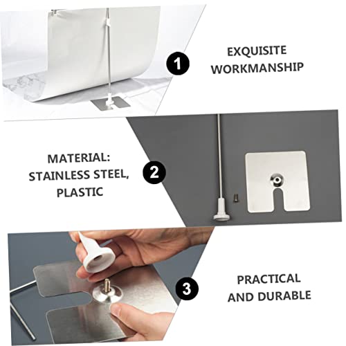 Mini support de fond en T résolvant les plis de toile sur table - 7