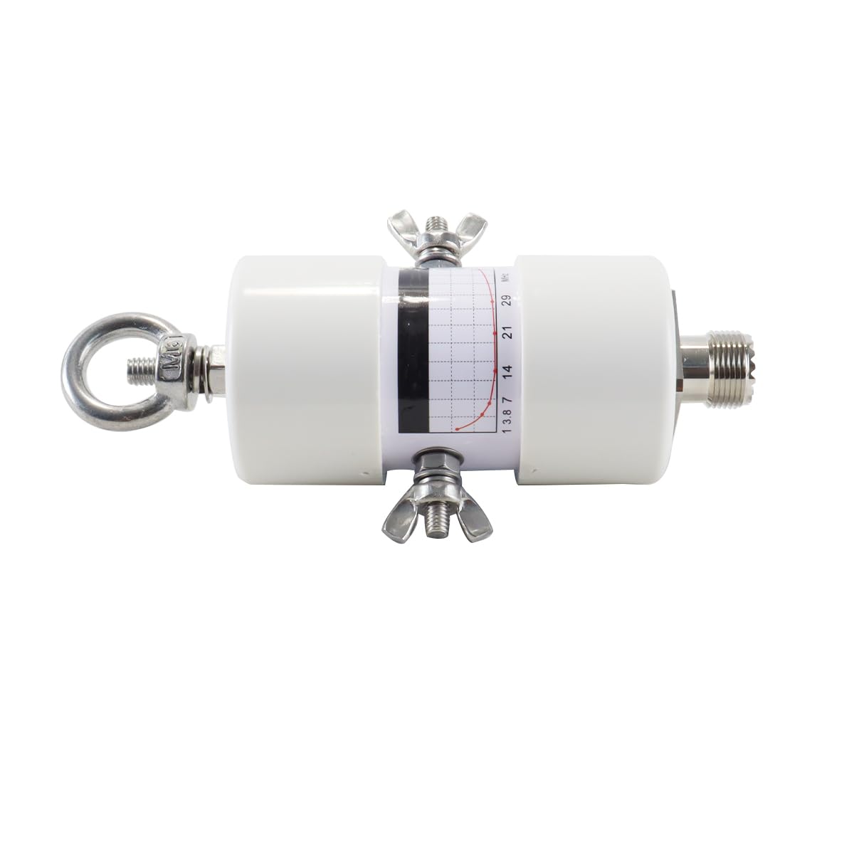 Ubric Balun Radio à Ondes Courtes Antenne 1:1 Balun Plage de fréquence 1-50 MHz 500 W Antenne Radio Amateur avec Prise UHF
