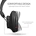 immagine 3Avantree Audition Bluetooth 5.0 40 ore Cuffie wireless/cablate sopra l'orecchio con microfono per guardare la TV del computer, Cuffie stereo Hi-Fi extra comode e leggere per PC portatile - Grigio