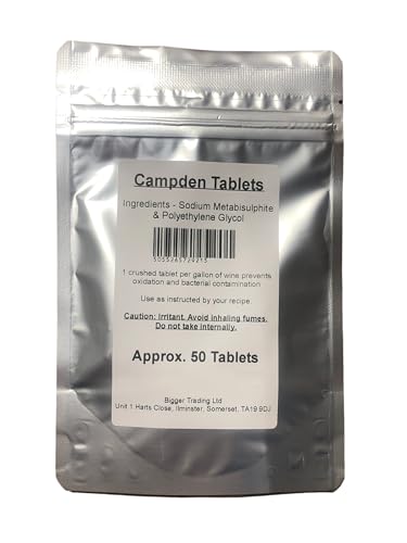 Campden Tablets - Pack of 50 (Approx.) Supplied in a Heavy Duty resealable Pouch with Tamper Proof Seal