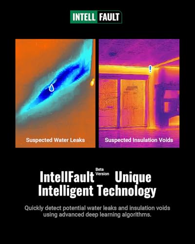 Image of F2VW Thermal Camera 256x192 IR Resolution with 2MP Visual Camera, 640x480 3.2 inch Screen Thermal Imaging Camera,Super Resolution Image,Dual-Camera Thermal Imager,16 GB Storage,Carrying Case