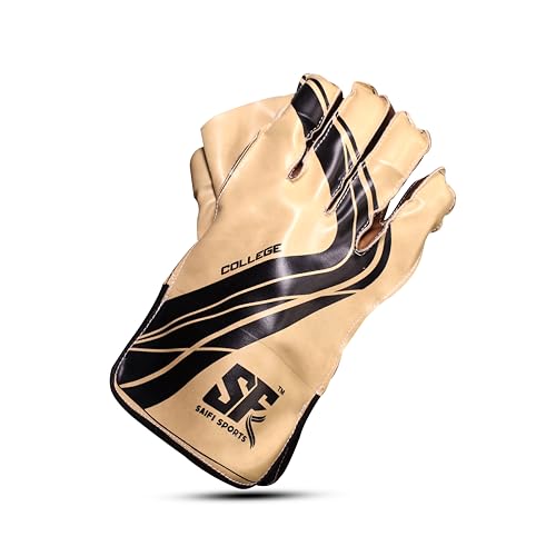 Image of Nylon Fancy Cricket Wicketi Keeping Gloves, One Size, Multi Colour