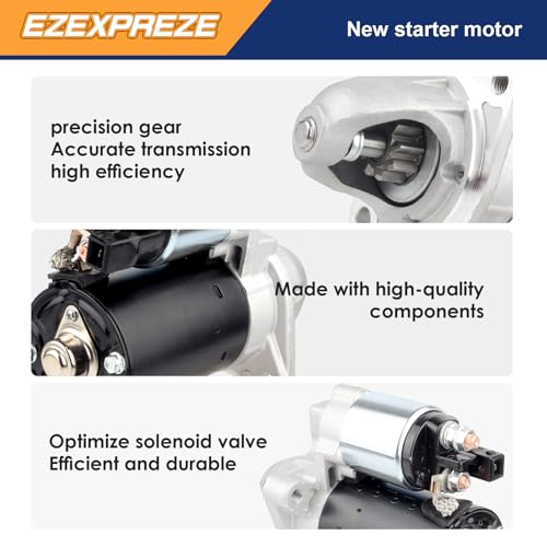 Image of Ezexpreze 17922 New Starter Motor Replacement for 2006-2016 BMW 128i 328i 528i xdrive 328xi 325i 325xi 330i 330xi 335i 525i 528xi 530i 530xi 535i X1 X3 X5 X6 Z4 3.0 2.5 2.0 L6 Engine OE#: 12417521116